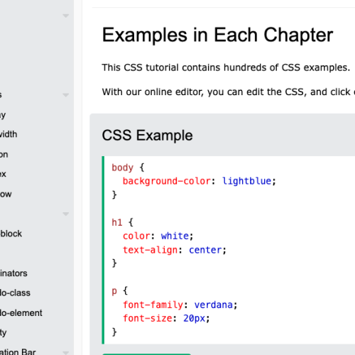 CSS practise online