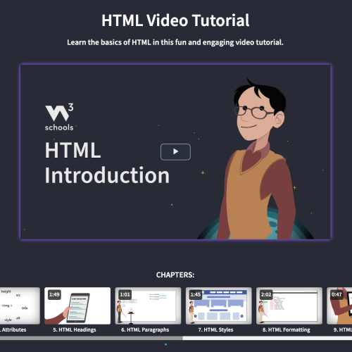 html video tutorial